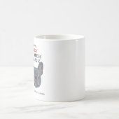 Dein blauer Frenchie beurteilt lustiges Design Kaffeetasse (Mittel)