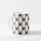 Dein Cat Kitten Pet Foto Custom Funny Heart Kaffeetasse (Vorderseite Links)