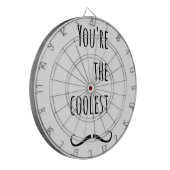 Dein Cooler Schnurrbart Dartscheibe (Vorderseite Links)