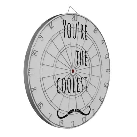 Dein Cooler Schnurrbart Dartscheibe (Vorderseite Links)