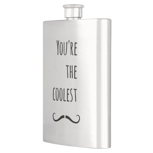 Dein Cooler Schnurrbart Flachmann (Links)