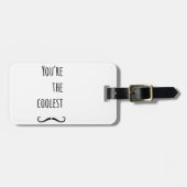 Dein Cooler Schnurrbart Gepäckanhänger (Vorderseite horizontal)