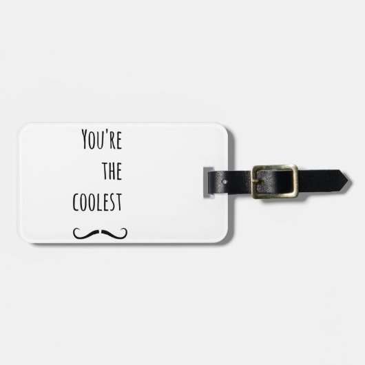 Dein Cooler Schnurrbart Gepäckanhänger (Vorderseite horizontal)