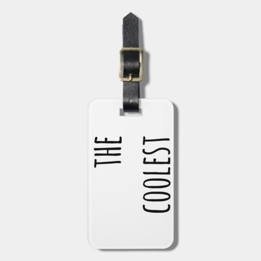 Dein Cooler Schnurrbart Gepäckanhänger (Vorderseite vertikal)