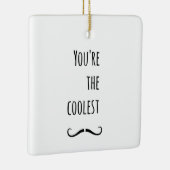 Dein Cooler Schnurrbart Keramikornament (Rechts)