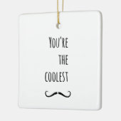 Dein Cooler Schnurrbart Keramikornament (Links)