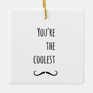 Dein Cooler Schnurrbart Keramikornament