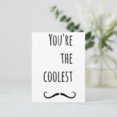 Dein Cooler Schnurrbart Postkarte (Stehend Vorderseite)