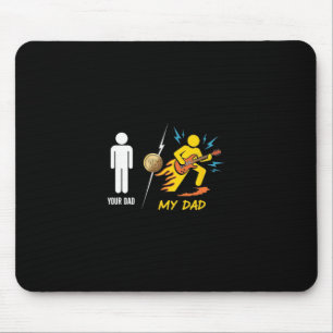 Dein Dad Vs Mein Dad – Lustige Gitarre Stock Figur Mousepad