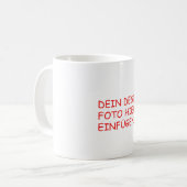 DEIN DESIGN / FOTO TASSE PERSONALISIERT (Vorderseite Links)