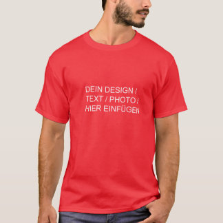 DEIN DESIGN / FOTO / TEXT / LOGO Herren rot T-Shirt