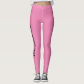 DEIN DESIGN/TEXT/PHOTO/LOGO rosa Frauen Sport Leggings (Vorderseite)