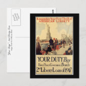 "Dein Dienst" - 2. Freiheitskredit Postkarte (Vorne/Hinten)