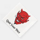 Dein Diet-Teufel-Satan Serviette (Ecke)