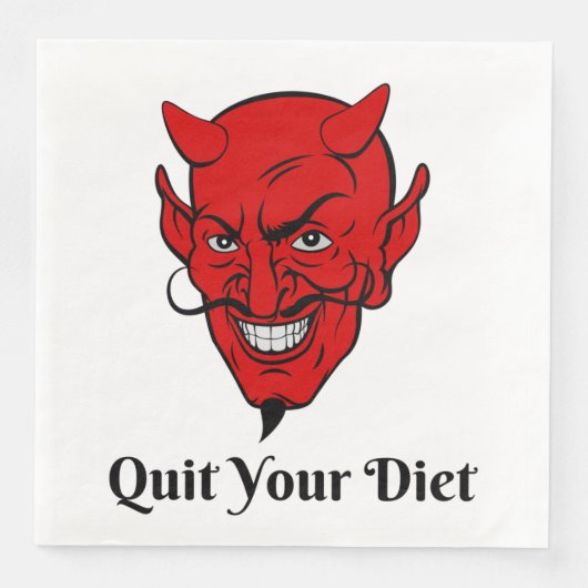 Dein Diet-Teufel-Satan Serviette (Vorderseite)
