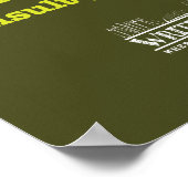 "Dein Dummkopf" Poster (Ecke)