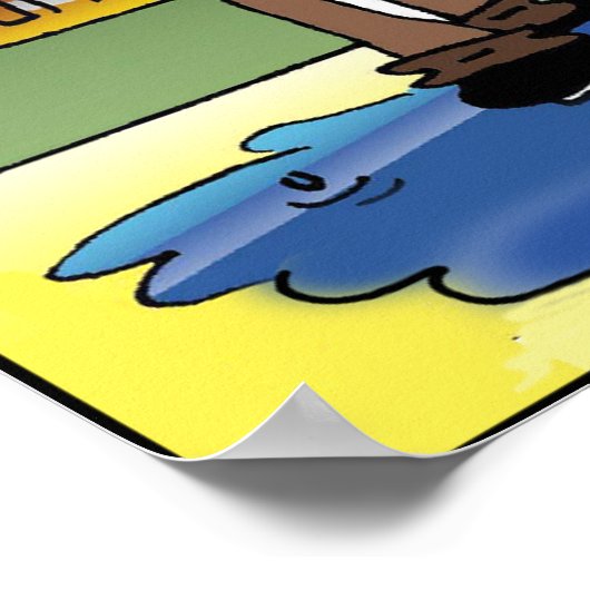 Dein Ehemann startete ohne mich Poster (Ecke)