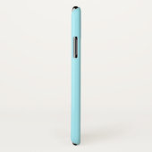 Dein eigener Name oder Wort | Sanftes Himmelblau Case-Mate iPhone Hülle (Hinten/Rechts)