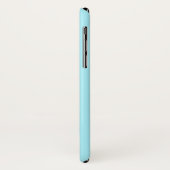 Dein eigener Name oder Wort | Sanftes Himmelblau Case-Mate iPhone Hülle (Hinten/Links)