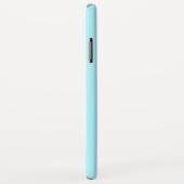Dein eigener Name oder Wort | Sanftes Himmelblau Case-Mate iPhone Hülle (Hinten/Rechts)