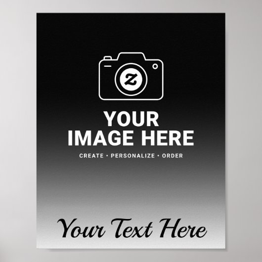Dein eigenes Bild und Text Poster (Vorne)