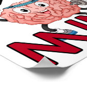 Dein Einziger Limit Ist Dein Verstand Sticker  Poster (Ecke)