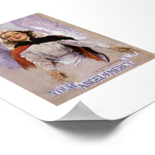 "Dein Engel der Gnade"-Poster Poster (Ecke)