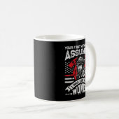 Dein erster Fehler war es, einen lustigen Feuerweh Kaffeetasse (VorderseiteRechts)