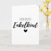 Dein erstes Großkind Karte (Gelbe Blume)