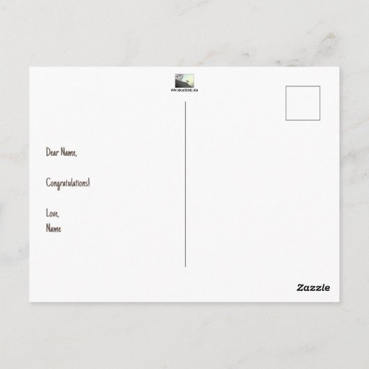 Dein erstes Klassenzimmer, das ich Got habe Postkarte (Rückseite)