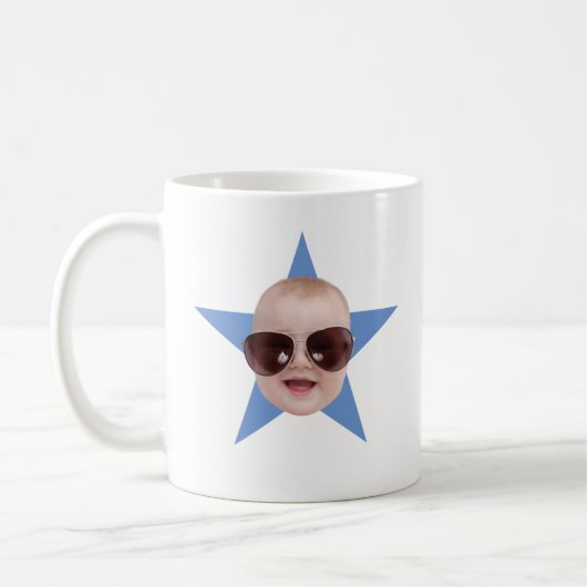 Dein Face Star Funny Gift für sein Weihnachtsgesch Kaffeetasse (Links)