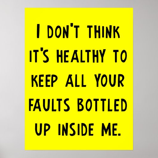 Dein Faults Funny Poster (Vorne)