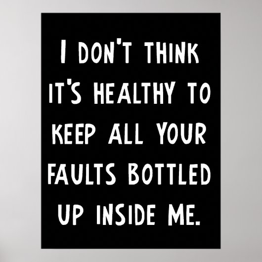 Dein Faults Funny Poster (Vorne)