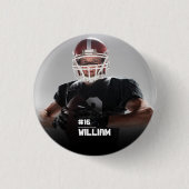 Dein Foto Benutzerdefinierter Fußball oder deine S Button (Vorderseite)