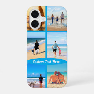 Dein Foto-Collage-iPhone-Case mit individuellem Te iPhone 16 Hülle