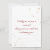 Dein Foto, das ich dir zum besten Weihnachtsfest ü (Rückseite)