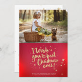 Dein Foto, das ich dir zum besten Weihnachtsfest ü (Vorne/Hinten)