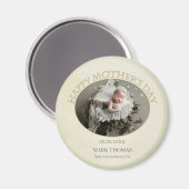 Dein Foto Elegant Mother Day Magnet (Vorderseite/Rückseite)