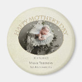 Dein Foto Elegant Mother Day Magnet (Vorne)