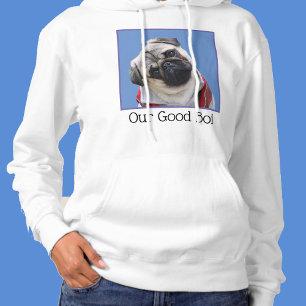 Dein Foto Farbe Größe Text Hund Mops Welpe Gesicht Hoodie