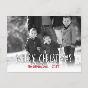 Dein Foto frohe Weihnachten Postkarte