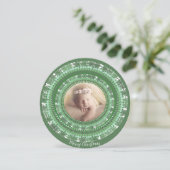 Dein Foto Gray and Green Joy Frohe Weihnachten (Stehend Vorderseite)