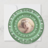 Dein Foto Gray and Green Joy Frohe Weihnachten (Vorderseite)