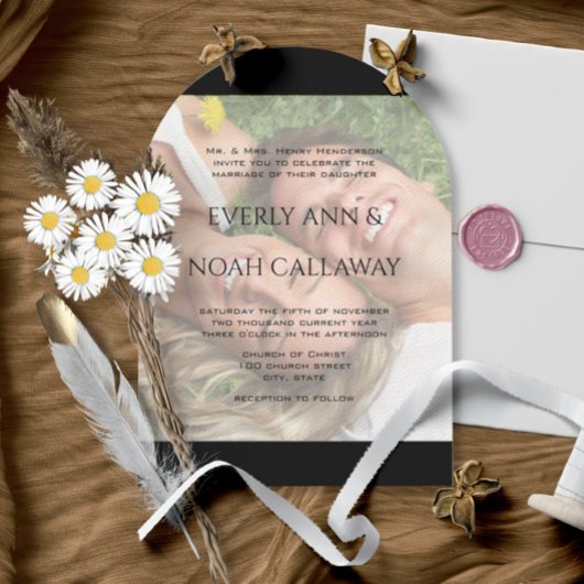 Dein Foto Hochzeit Heute heirate ich meinen besten Einladung