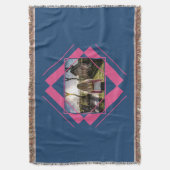 DEIN FOTO in Geometrischem Muster werfen Decke (Vorderseite Vertikal)