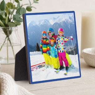 Dein Foto mit dunkelblauem Rahmen