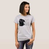 Dein Foto oder nutze unseren süßen schwarzen Mops- T-Shirt (Vorne ganz)