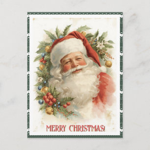 Dein Foto Vintage Weihnachtsmann Weihnachten Perso