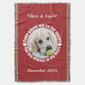 DEIN FOTO Weit weg Liebe werfen Decke (Vorderseite Vertikal)