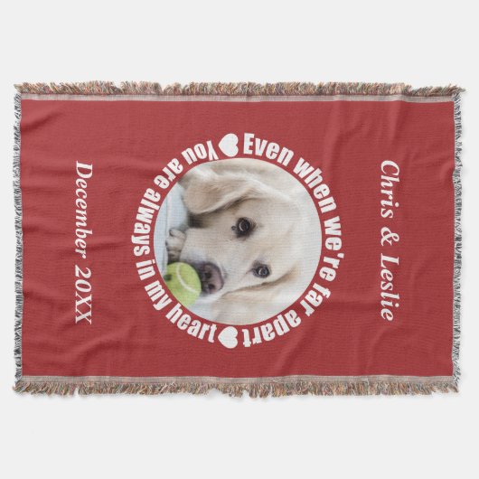 DEIN FOTO Weit weg Liebe werfen Decke (Vorderseite)